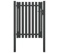 vidaXL Cancello per recinzione in acciaio 1 x 1,7 m antracite