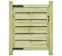 vidaXL Cancello per Steccato 100x100cm Verde Recinzione Giardino Recinto Steccato Cancello del Giardino Recinto per Esterni Legno di Pino