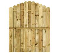 vidaXL Cancello per Steccato 100x125 cm ad Arco Recinzione Recinto Steccato Cancello del Giardino Recinto per Esterni Legno Impregnato