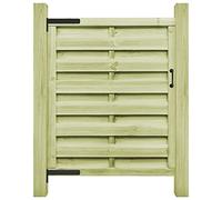 vidaXL Cancello per Steccato 100x125cm Verde Recinzione Giardino Recinto Steccato Cancello del Giardino Recinto per Esterni Legno di Pino