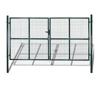 vidaXL Cancello recinto per Giardino Rete griglia 289 x 175 cm / 306 x 225 cm