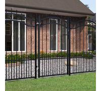 vidaXL Cancello recinzione KAMPEN con punta a lancia Nero 103x150 cm