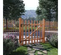 vidaXL Cancello Singolo Recinzione Legno Nocciolo Impregnato 100x100cm