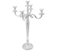 vidaXL Candelabro Argento 39 x 39 x 60 cm Alluminio