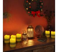 vidaXL Candele Senza Fiamma a LED con Telecomando 24 pz Bianco Caldo