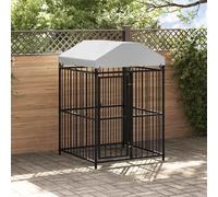 vidaXL Canile da esterno con tetto 120x120x150 cm