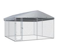 vidaXL Canile da Esterno con Tetto 382x382x225 cm