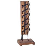 vidaXL Cantinetta per 6 Bottiglie 35x35x100 cm in Legno di Teak