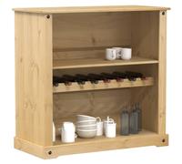 vidaXL Cantinetta per Vini Corona 107,5x51x105,5cm Legno Massello Pino