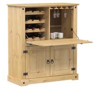 vidaXL Cantinetta per Vini Corona 97x45x114 cm Legno Massello di Pino