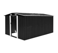 vidaXL Casetta da Giardino 257x392x181 cm in Metallo Antracite
