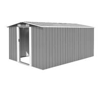VIDAXL - Capanno Da Giardino 257x398x178 Cm In Metallo Grigio