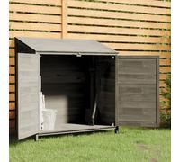 vidaXL Capanno da Giardino Antracite 102x52x112cm Legno Massello Abete