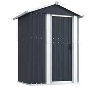 vidaXL Capanno da Giardino Antracite 126x97,5x177cm in Acciaio Zincato