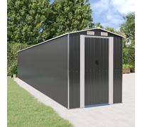 vidaXL Capanno da Giardino Antracite 192x1021x223cm in Acciaio Zincato