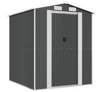 vidaXL Capanno da Giardino Antracite 192x191x223 cm in Acciaio Zincato