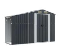 AX Capanno Porta Ventilato 277x93x179cm Antracite Casetta Capannone Legna 364518