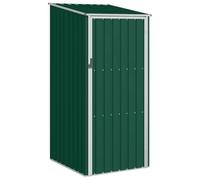 Capanno da giardino verde 87x98x159 cm in acciaio zincato
