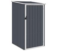 vidaXL Capanno da Giardino Antracite 87x98x159 cm in Acciaio Zincato