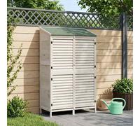 vidaXL Capanno da Giardino con tetto Bianco 106 x 56 x 176,5 cm