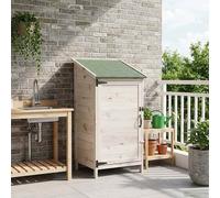 vidaXL Capanno da Giardino con tetto Bianco 59 x 56 x 113,5 cm