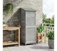 vidaXL Capanno da Giardino con tetto Grigio 59 x 56 x 176 cm