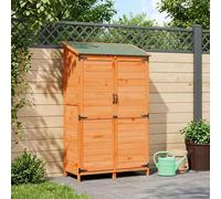 vidaXL Capanno da Giardino con tetto Marrone 106,5 x 56 x 176 cm
