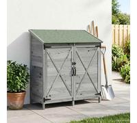 vidaXL Capanno da Giardino Grigio 106 x 56 x 113,5 cm