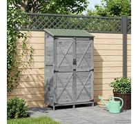 vidaXL Capanno da Giardino Grigio 106 x 56 x 176,5 cm