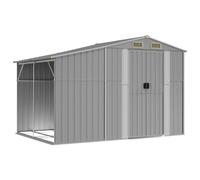 AX Capanno Ventilato Legna Tronchi Tetto Grigio 2.77x1.92x1.79m Giardino 3188289