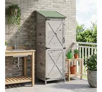 vidaXL Capanno da Giardino Grigio 59,5 x 56 x 176,5 cm
