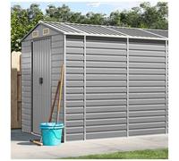 AX Capanno Ingresso Ventilato Esterno 1.91x5.55x1.98m Grigio Casetta New 3188247