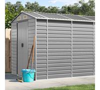 AX Capanno Ingresso Ventilato Esterno 1.91x5.55x1.98m Grigio Casetta New 3188247