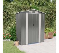 Capanno da giardino grigio chiaro 192x108x223cm acciaio zincato