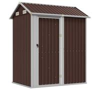 AX Capanno Rimessa Ventilato Legna Tronchi Tetto 1.92x1.52x2.37m Giardino 364532