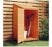 Capanno da giardino marrone 55x52x112cm legno massello di abete