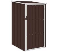 vidaXL Capanno da Giardino Marrone 87x98x159 cm in Acciaio Zincato