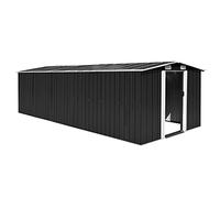 vidaXL Capanno da Giardino Metallo Antracite 257x597x178 cm Casetta Attrezzi