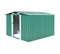 vidaXL Casetta da Giardino 257x298x178 cm in Metallo Verde