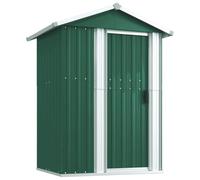 vidaXL Capanno da giardino 126x97,5x177 cm acciaio zincato verde