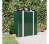 Capanno da Giardino Verde 192x108x223 cm in Acciaio Zincato