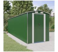 VIDAXL - Capanno Da Giardino Verde 192x689x223 Cm Acciaio Zincato
