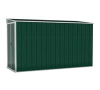 vidaXL Capanno Giardino a Parete Verde 118x288x178 cm Acciaio Zincato