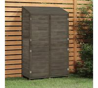 vidaXL Capanno Giardino Antracite 102x52x174,5 cm Legno Massello Abete