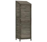 vidaXL Capanno Giardino Antracite 55x52x174,5 cm Legno Massello Abete