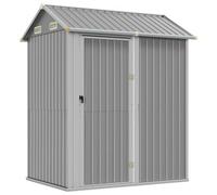 AX Capanno Rimessa Ventilato Legna Tronchi Tetto 1.92x1.52x2.37m Giardino 364530