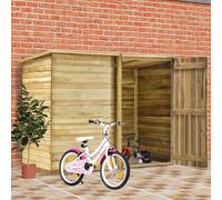 vidaXL Capanno Giardino per Biciclette 232x110x170 cm Pino Impregnato