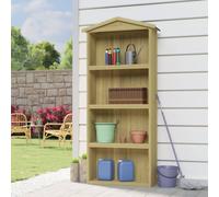 AX Capanno Garage Tetto Bitume Attrezzi Casetta 4Ripiani 89x33x222cm News 318190