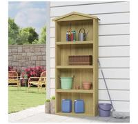 AX Capanno Garage Tetto Bitume Attrezzi Casetta 4Ripiani 89x33x222cm News 318190