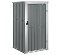 vidaXL Capanno per Attrezzi Grigio 88x89x161 cm Acciaio Zincato